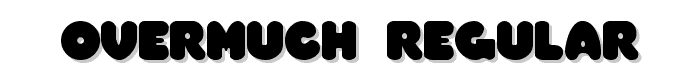 Overmuch Regular font